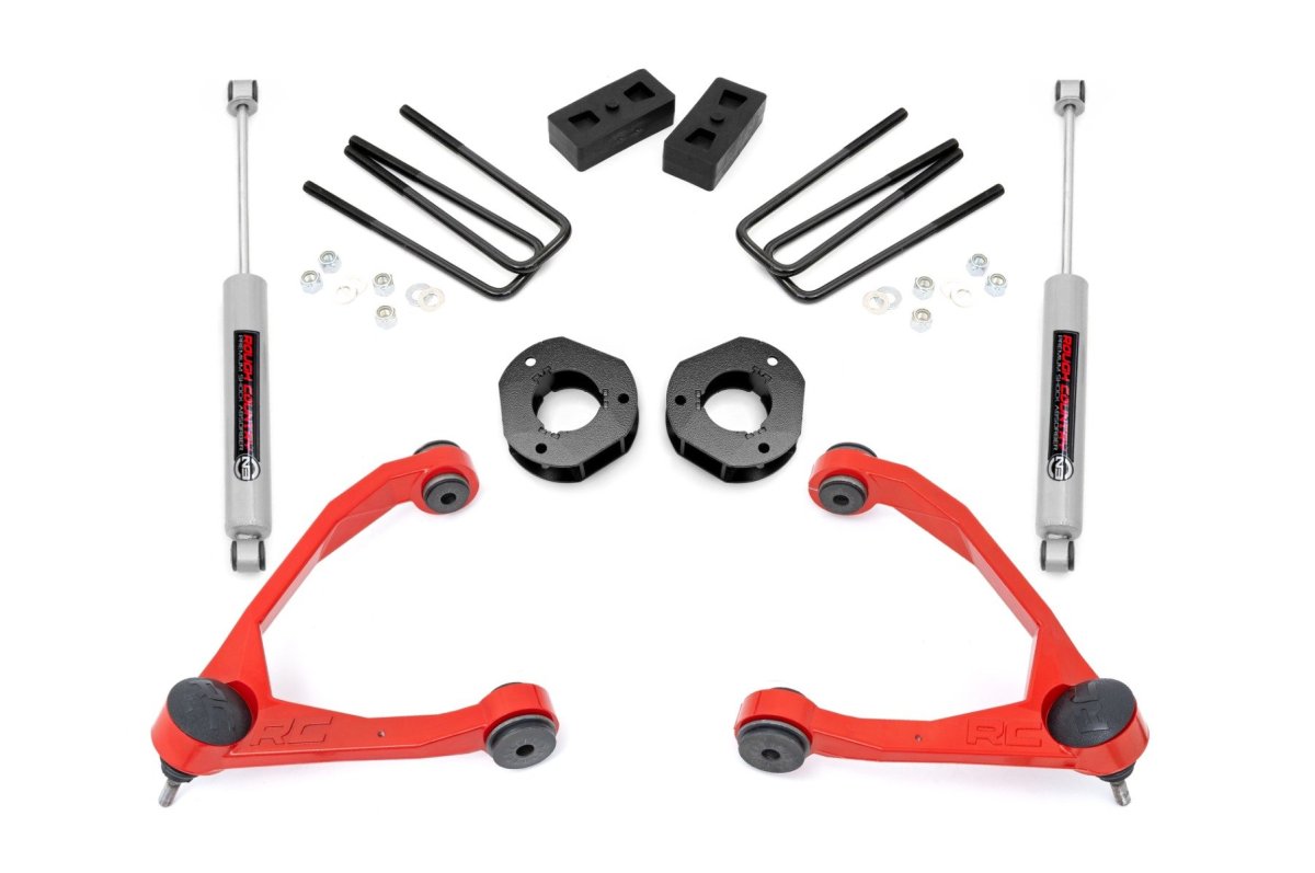 Chevrolet Silverado 1500 Suspension Lift Kit - Rough Country - Lift Kit with Forged UCA and Cast Steel - '07-'16